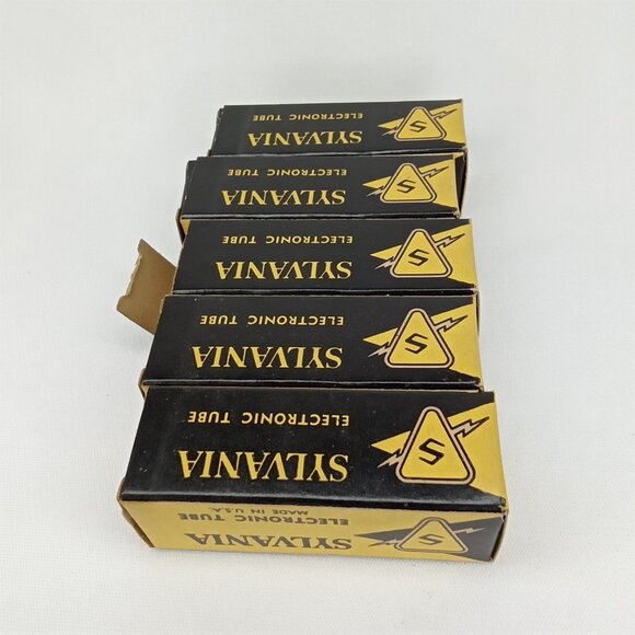 WWII Era Electronic Tube With Box Set Of 5 Sylvania Model 6BY6 NOS NIB 1940s - Picture 12 of 16